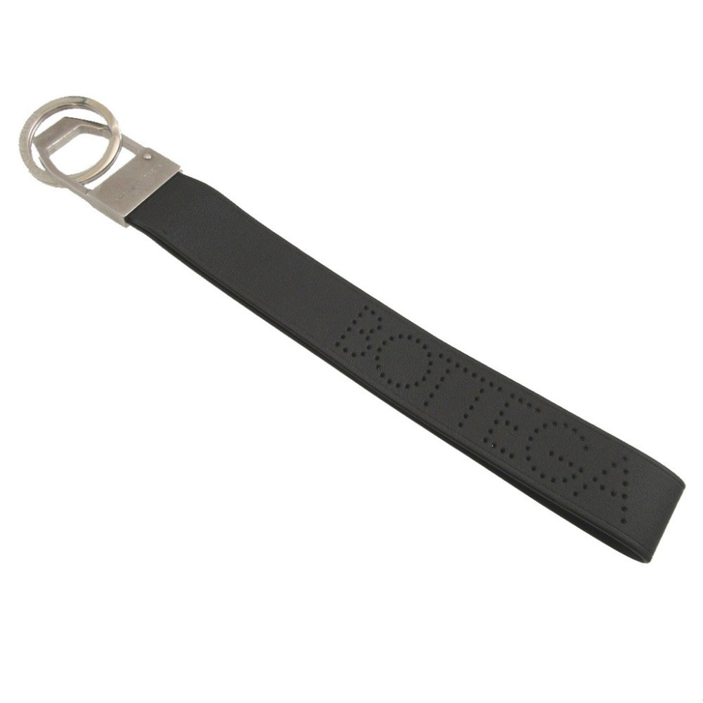 Bottega Veneta 578208 Leather Black Keyring Keychain Accessory Bag Charm 0507...
